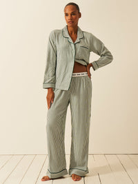 Soft Brushed Woven Pyjama Bottoms - Alpine Stripe Fast Track Sourcing FZC LLC