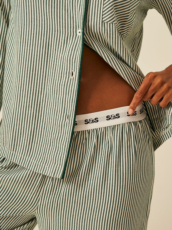 Soft Brushed Woven Pyjama Bottoms - Alpine Stripe Fast Track Sourcing FZC LLC