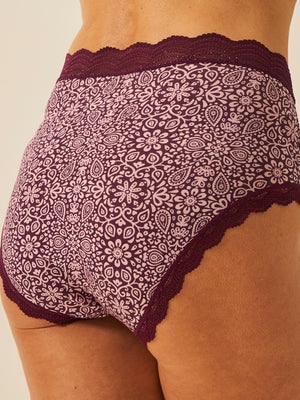 High Rise Knicker - Arts Floral