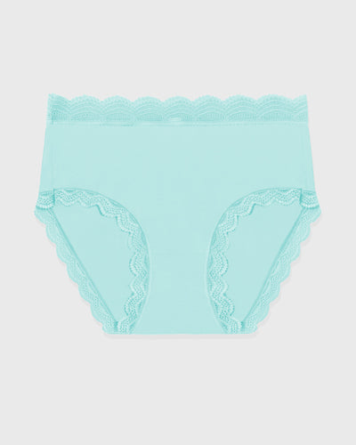 High Rise Knicker - Atomizer Blue Stripe & Stare