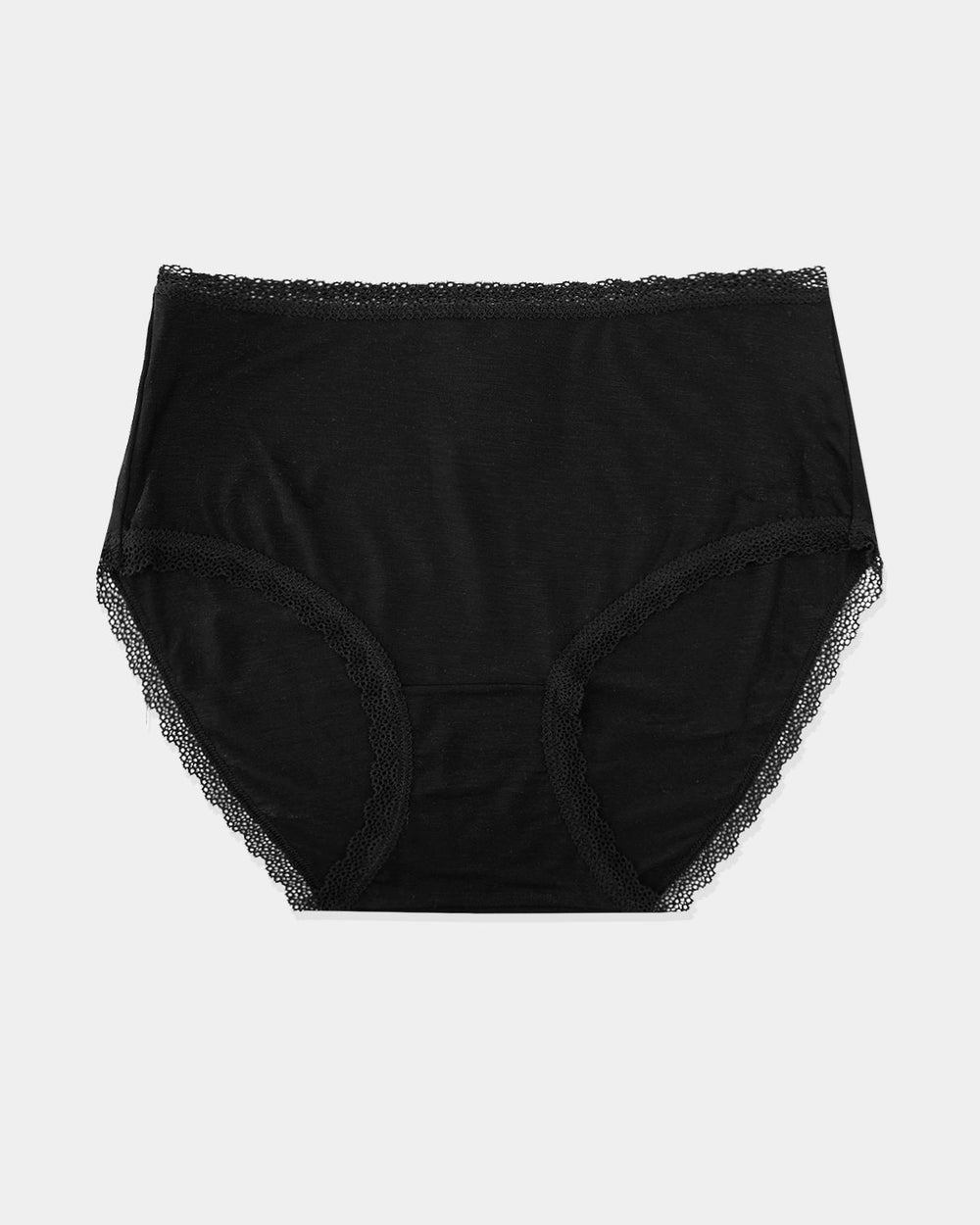 B-Edit High Rise Knicker - Jet Black  TENCEL™ Underwear – Stripe & Stare