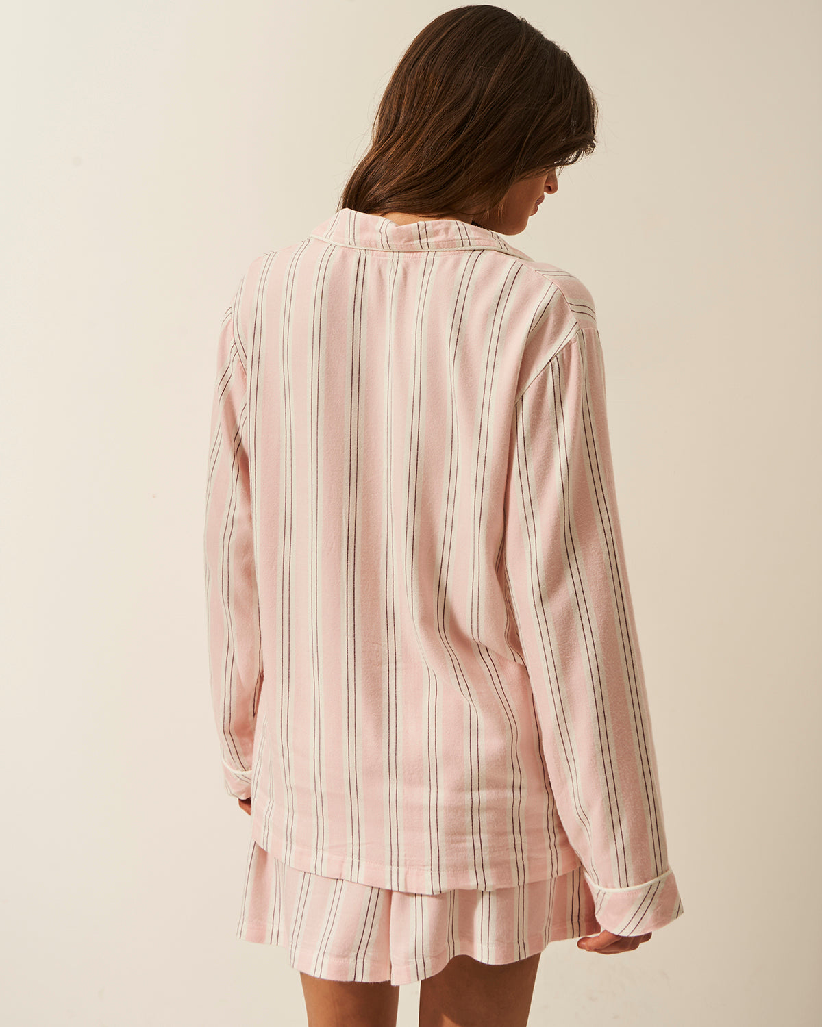 Soft Brushed Woven Pyjama Top - Barneby Gates Pink Anjos & Lourenco