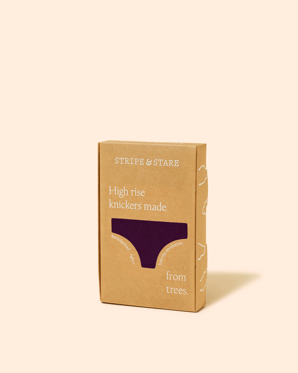 High Rise Knicker - Black Cherry & Dusky Pink Wholegood Inter-United Ltd