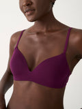 Smooth Demi Bra  - Black Cherry