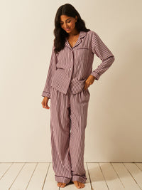 Soft Brushed Woven Pyjama Bottoms - Black Cherry Fast Track Sourcing FZC LLC