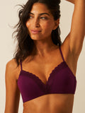 ZigZag Lace Demi Bra - Black Cherry