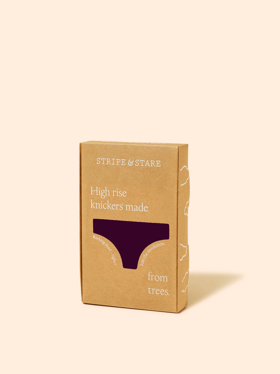 ZigZag Lace High Rise Knicker - Black Cherry Hop Lun Limited