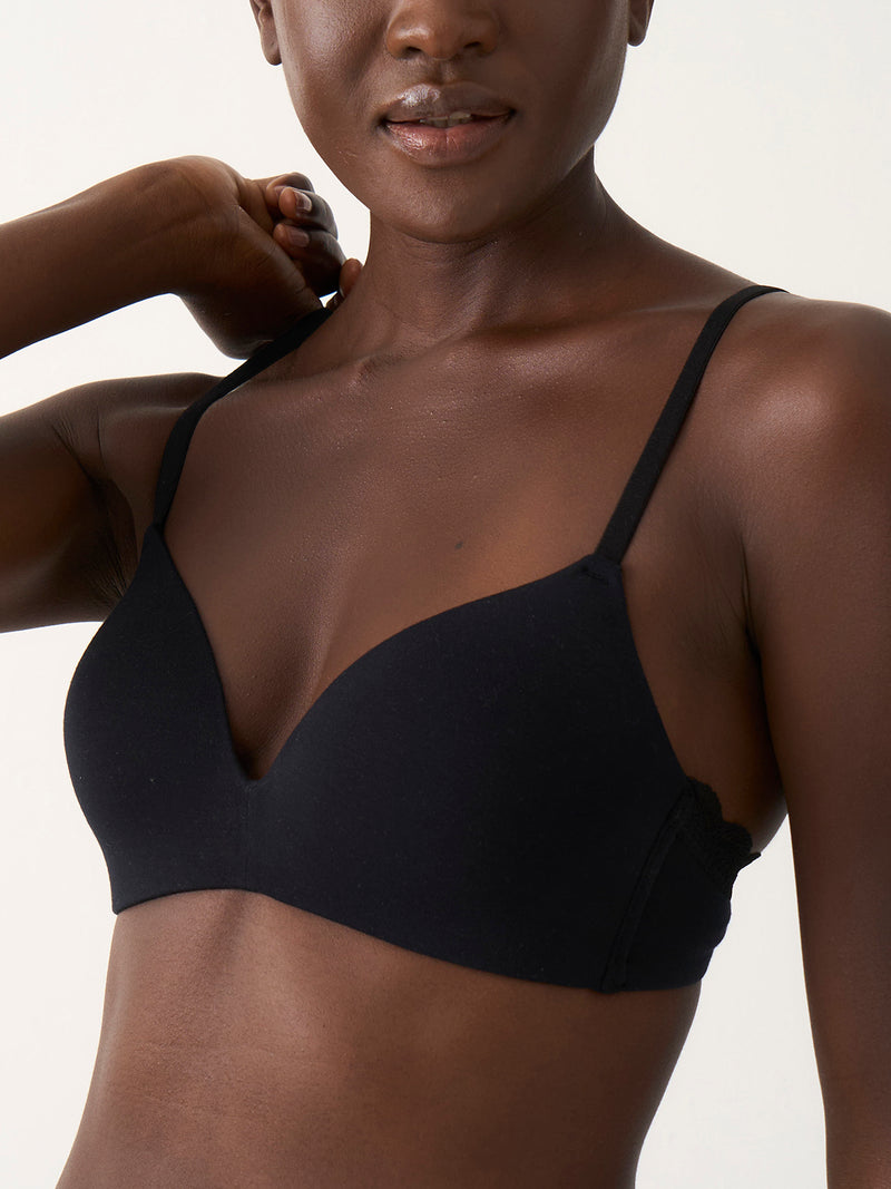 Smooth Demi Bra - Black