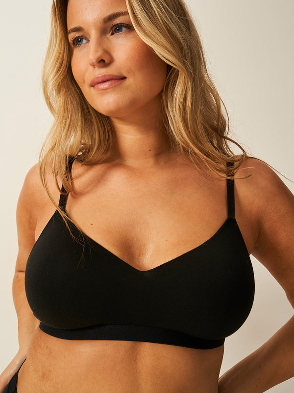 Smooth Sculpt Padded Bra - Black Stripe & Stare