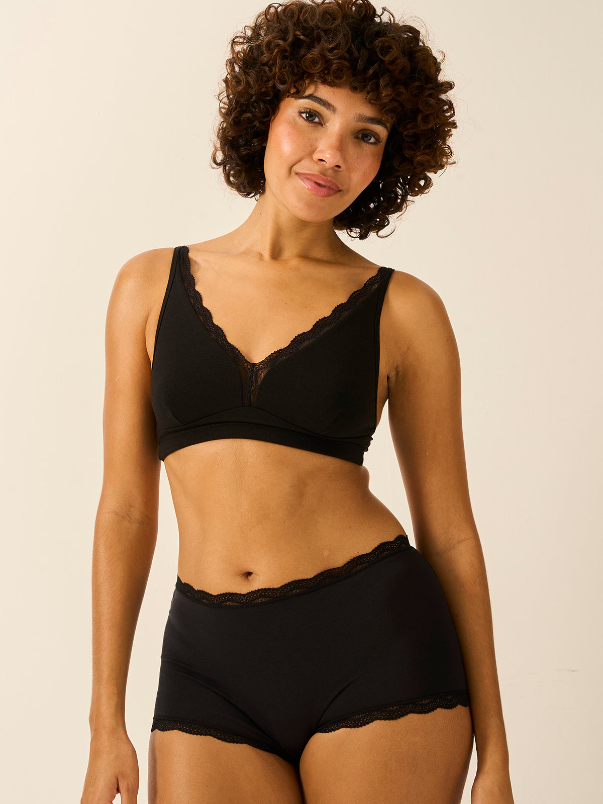 Hipster Knicker Four Pack - Black