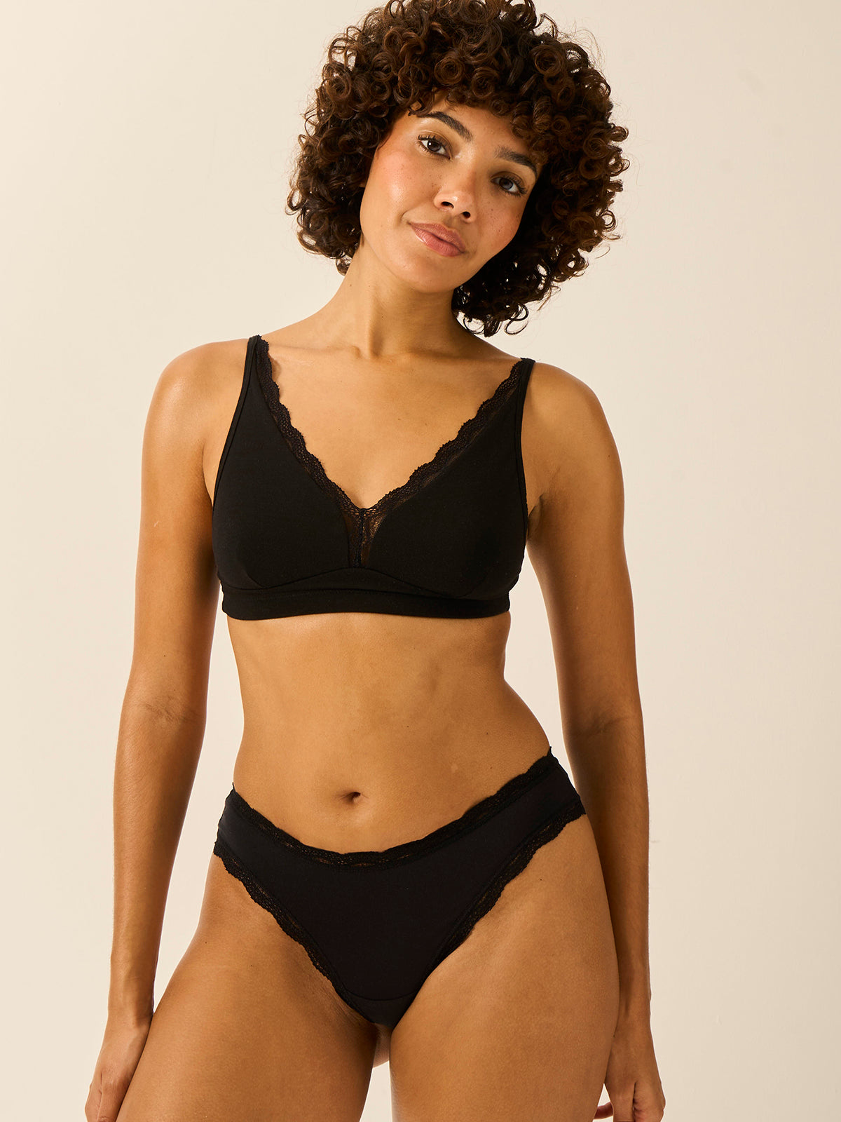 Brazilian Knicker Four Pack - Black