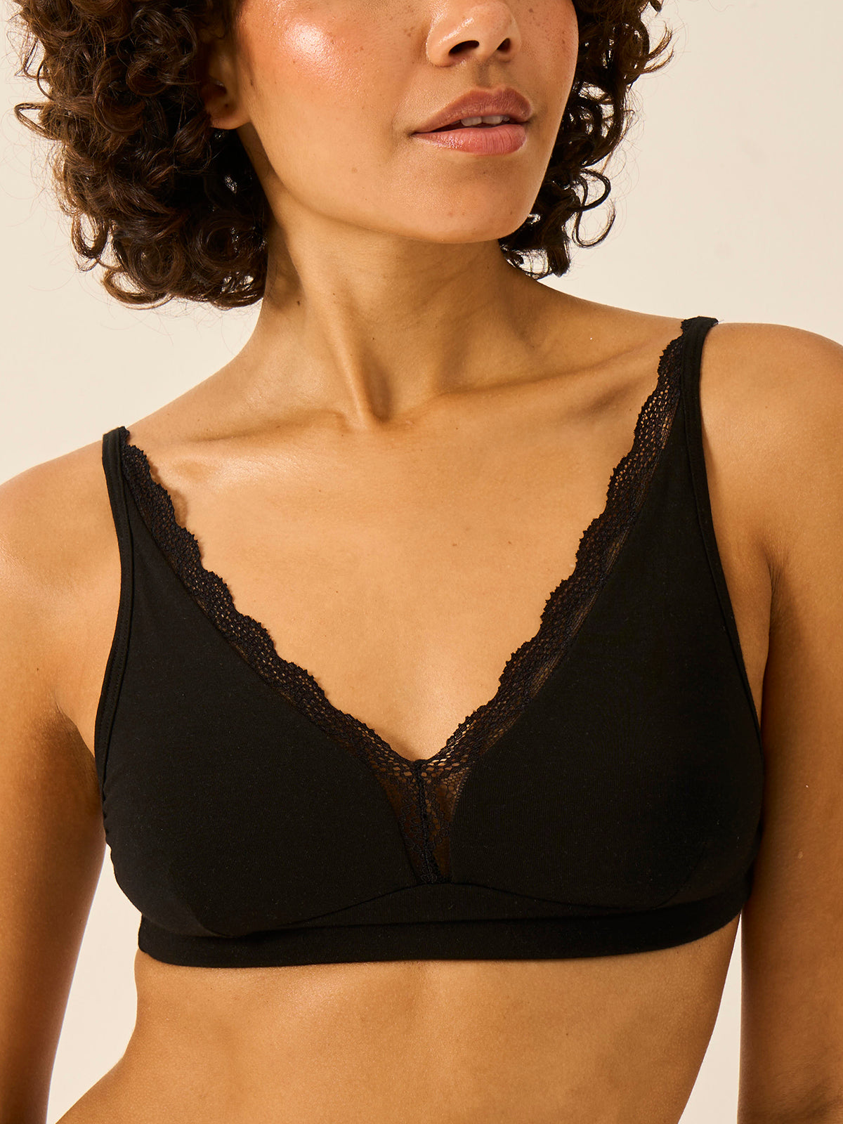 Wholegood Inter-United Ltd Black Lace Plunge Bra