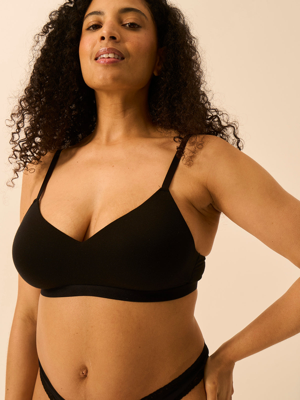 Smooth Sculpt Padded Bra - Black