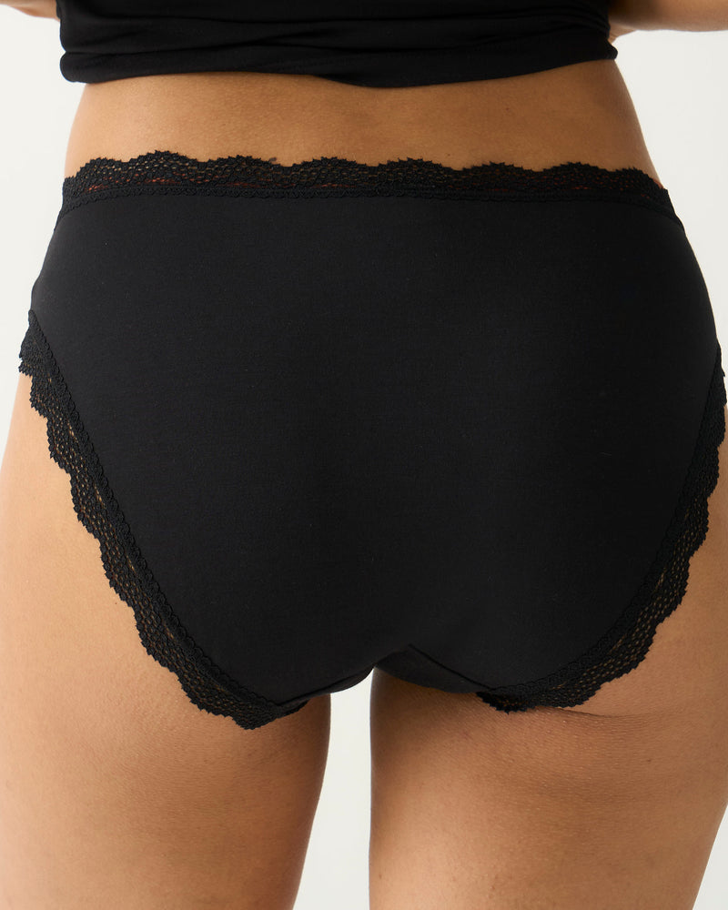 Mid Rise High Leg Knicker Four Pack - Espresso Basics