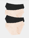The Original Knicker Four Pack - Black and Sand