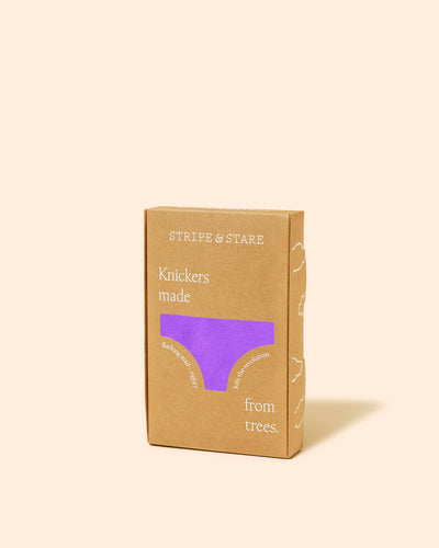 The Original Knicker - Purple Block Out Stripe & Stare