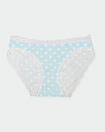 The Original Knicker - Pale Blue Spot Stripe & Stare