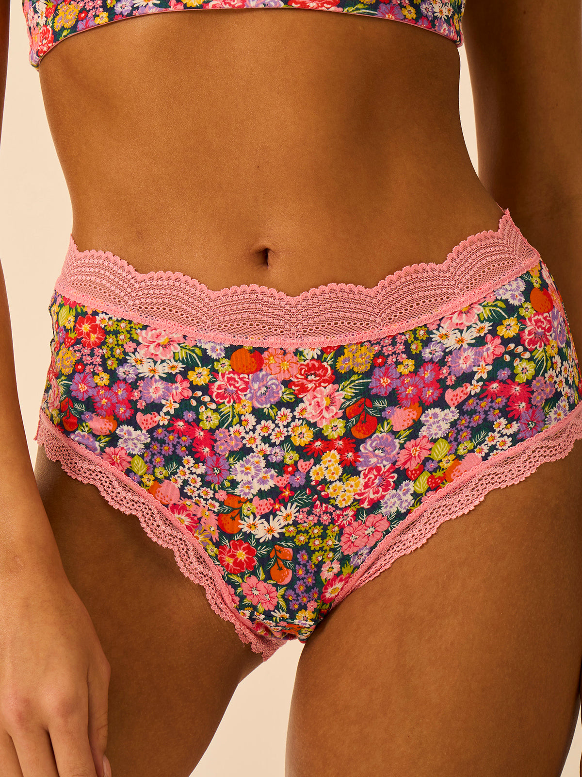 High Rise Knicker Four Pack - Botanical Bloom