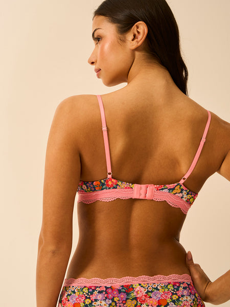 Triangle Lace Bra - Botanical Bloom