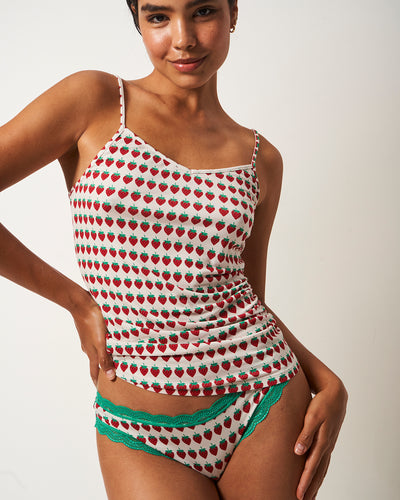 Cami - Strawberry Dreams Stripe & Stare