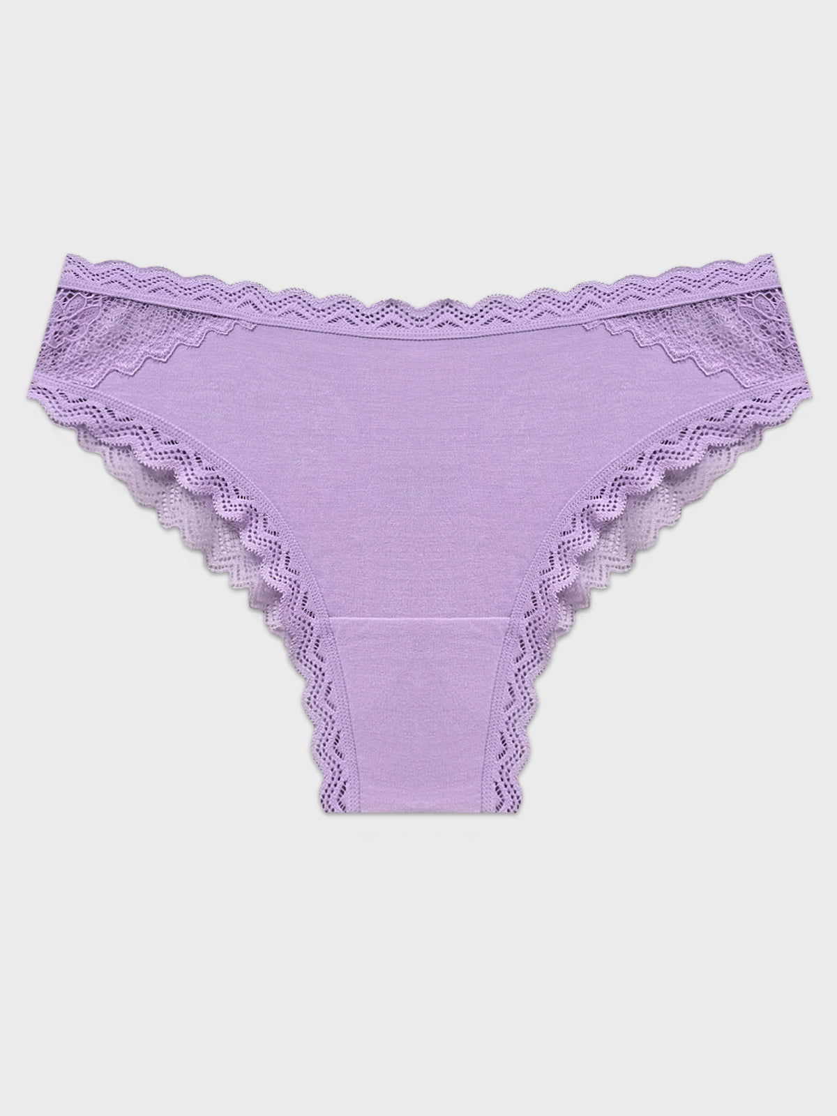 Eco Lace Brazilian Knicker - Lavender Haze