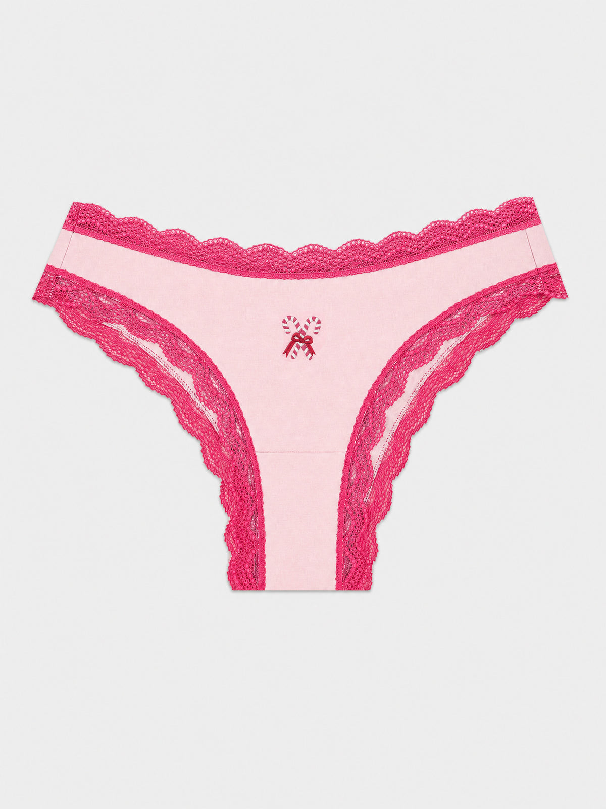 Brazilian Knicker - Candycane Embroidery