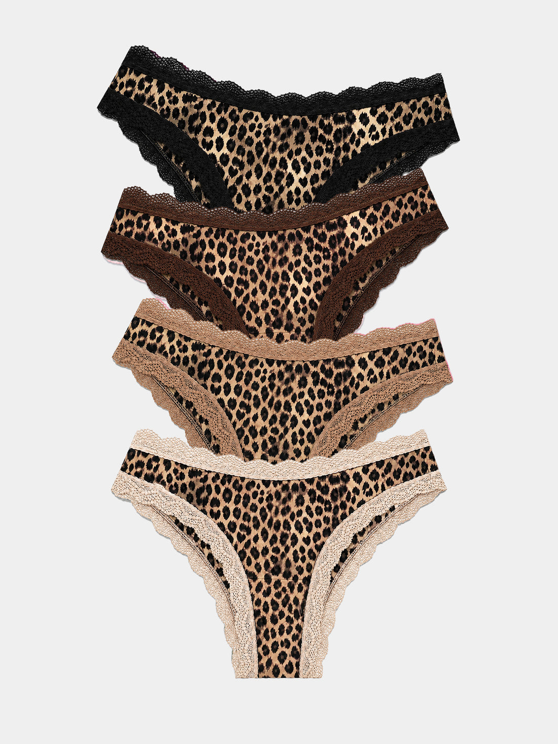 Brazilian Knicker Four Pack - True Leopard
