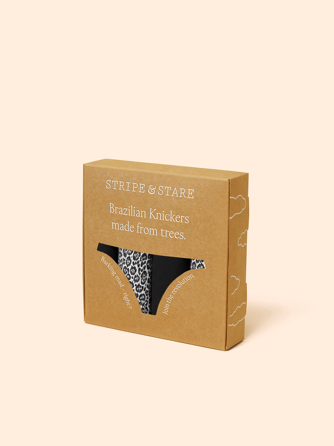 ZigZag Lace Brazilian Knicker Four Pack - Leopard