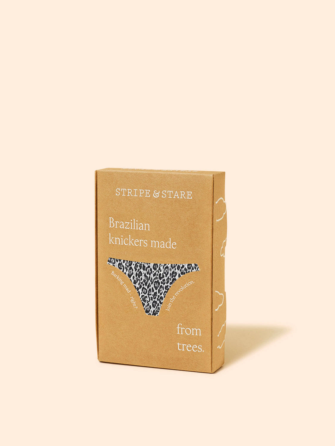 ZigZag Lace Brazilian Knicker - Leopard