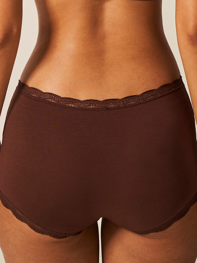 Hipster Knicker - Cocoa Stripe & Stare