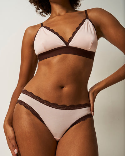 The Original Knicker - Candlelight and Cocoa Stripe & Stare