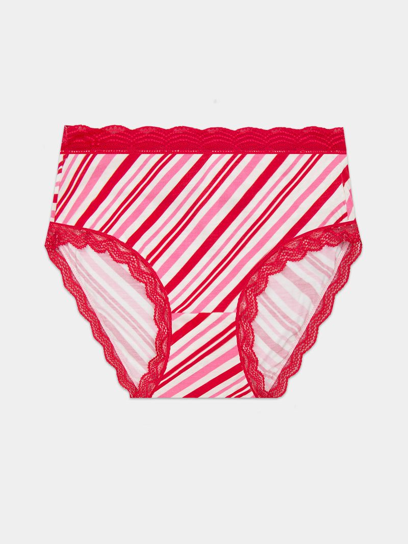 High Rise Knicker - Candy Cane Wishes Charming Garment Enterprises Co