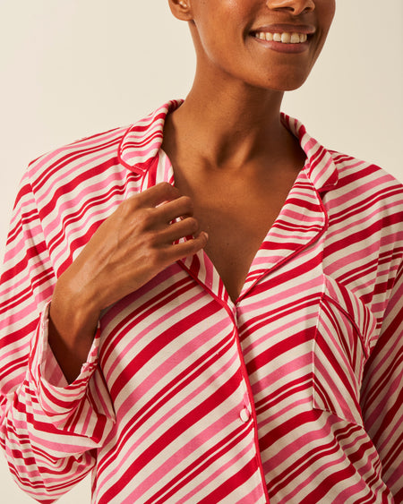 Long Pyjama Set - Candy Cane Wishes Charming Garment Enterprises Co