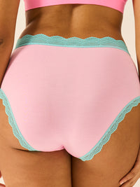 High Rise Knicker Four Pack - Neon Candy