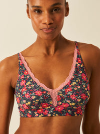 Lace Plunge Bra - Cherry Bloom Wholegood Inter-United Ltd
