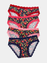 The Original Knicker Four Pack - Cherry Bloom Wholegood Inter-United Ltd