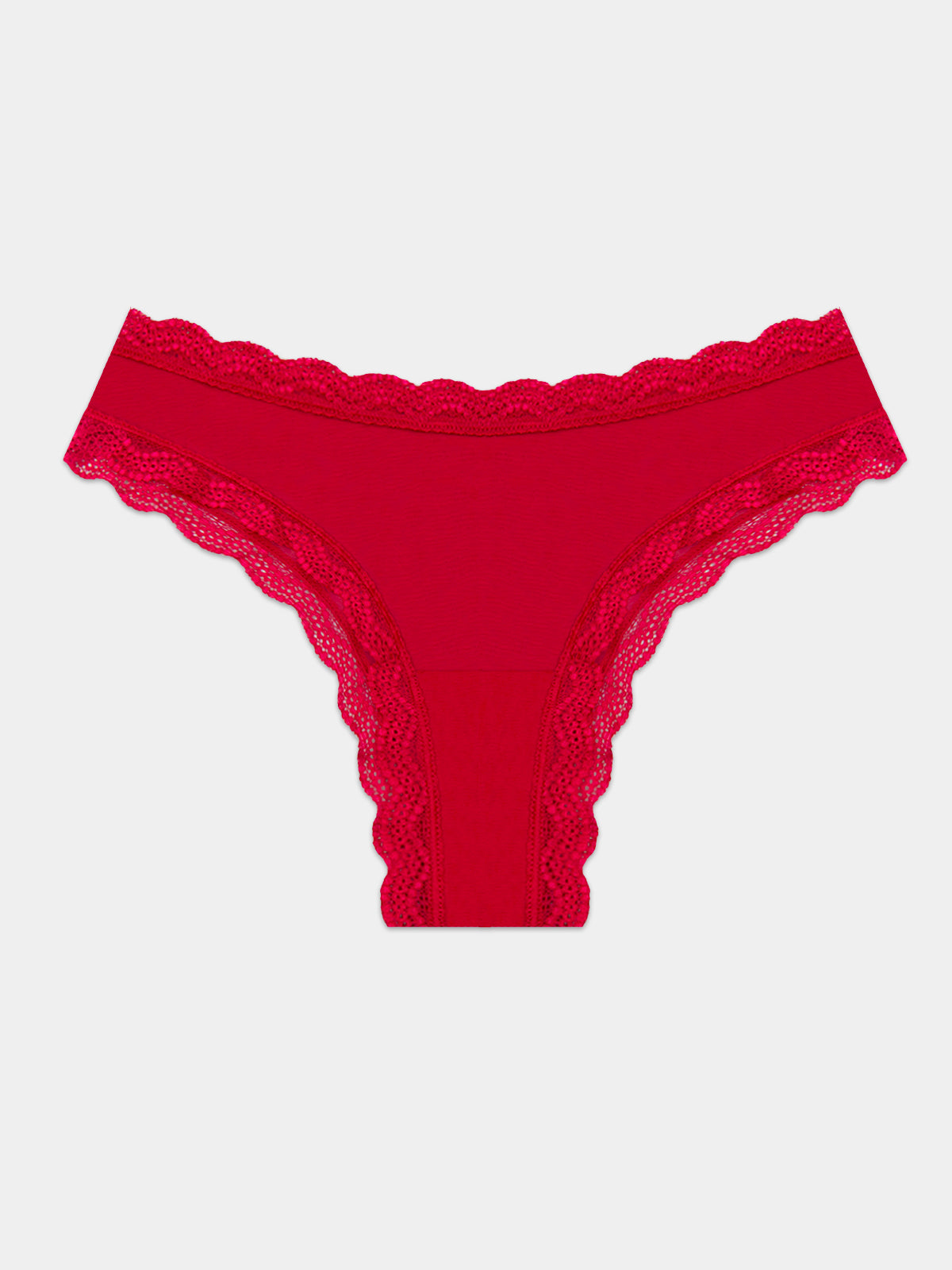 Mesh Brazilian Knicker - Cherry Red Wholegood Inter-United Ltd