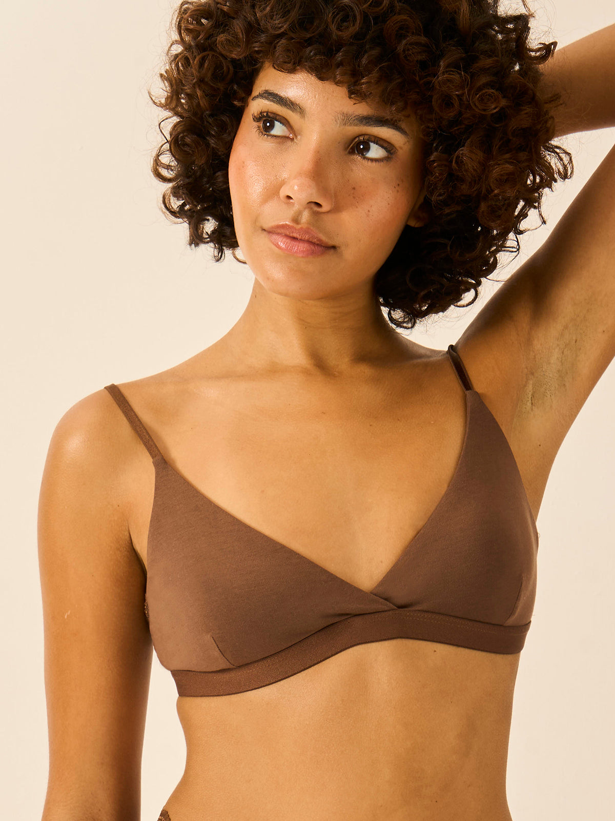 Crossover Bra Chocolate