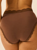 High Rise Knicker - Chocolate