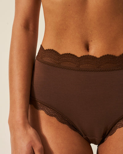 High Rise Knicker Four Pack - Mocha Essentials Charming Garment Enterprises Co
