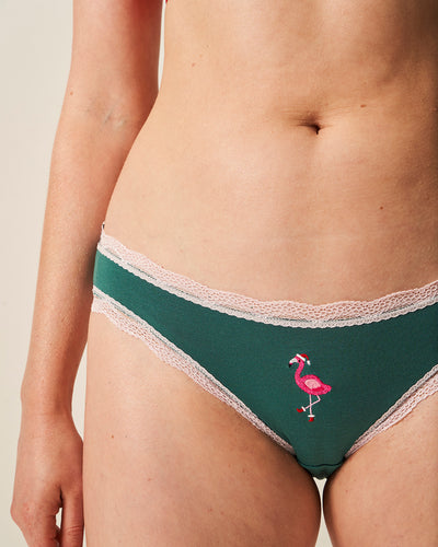 The Original Knicker - Christmas Flamingo Stripe & Stare