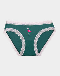 The Original Knicker - Christmas Flamingo Stripe & Stare