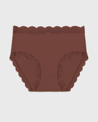 High Rise Knicker - Cocoa Stripe & Stare®