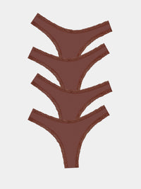 Thong Four Pack - Cocoa Stripe & Stare®