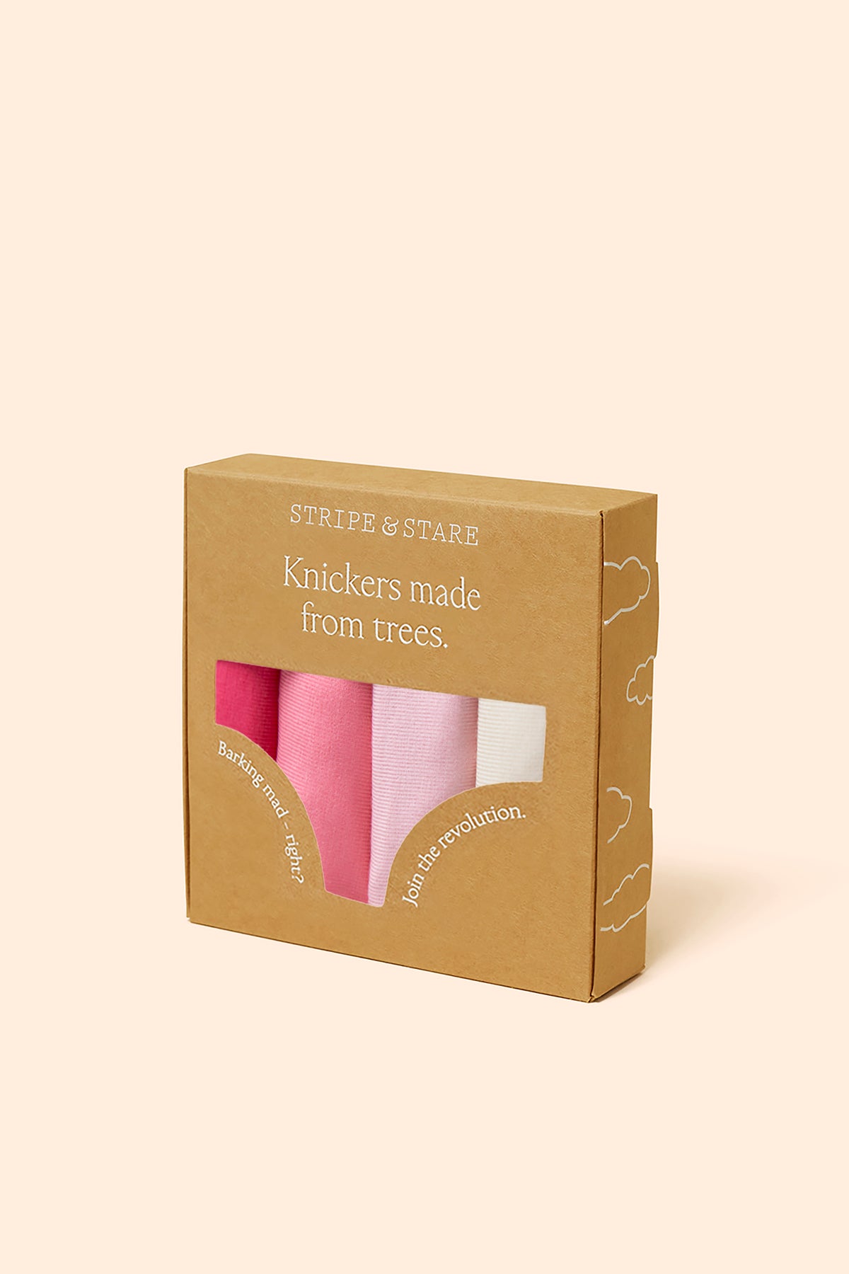 Mid Rise High Leg Knicker Four Pack - Coconut Ice