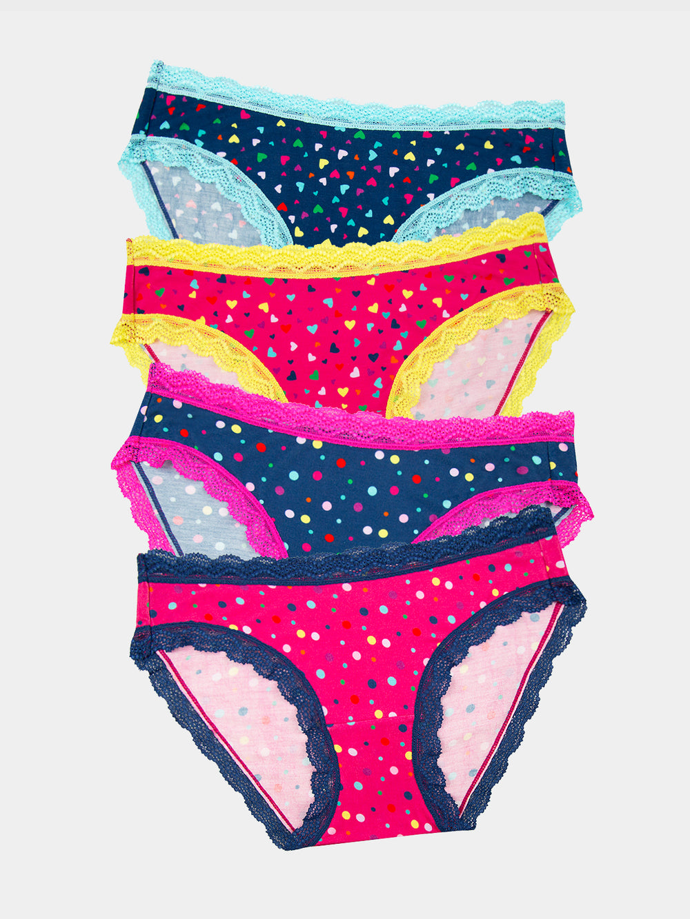 The Original Knicker Four Pack - Confetti Stripe & Stare