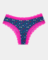 Brazilian Knicker - Midnight Confetti Stripe & Stare