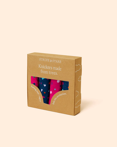 The Original Knicker Four Pack - Confetti Stripe & Stare