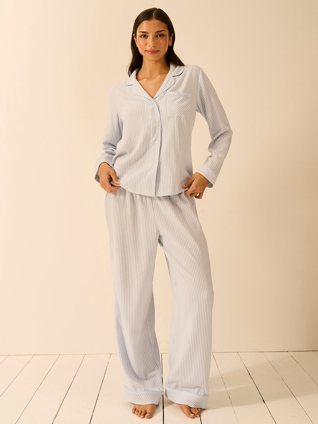 Soft Brushed Woven Pyjama Bottoms - Check Mate