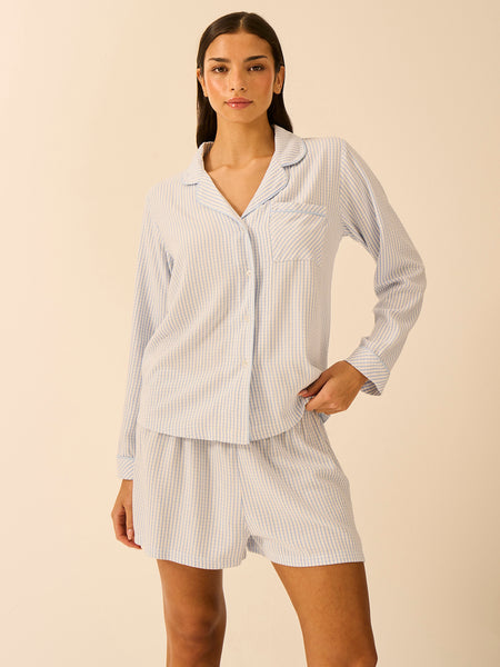 Soft Brushed Woven Pyjama Shorts - Check Mate